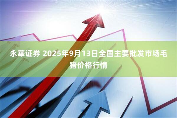 永華证券 2025年9月13日全国主要批发市场毛猪价格行情