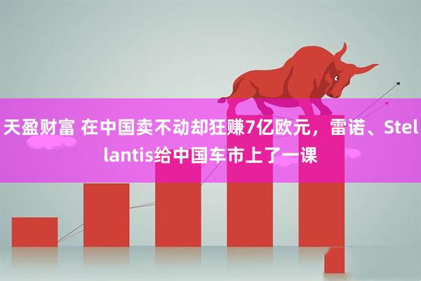 天盈财富 在中国卖不动却狂赚7亿欧元,雷诺、Stellantis给中国车市上了一课